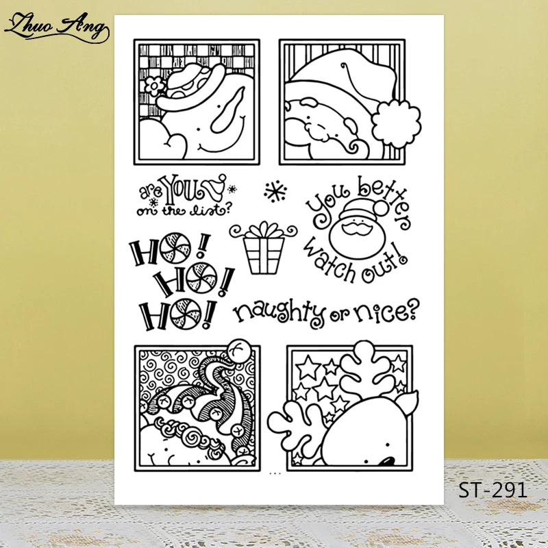 Christmas Clear Silicone Stamps - Cute Sayings