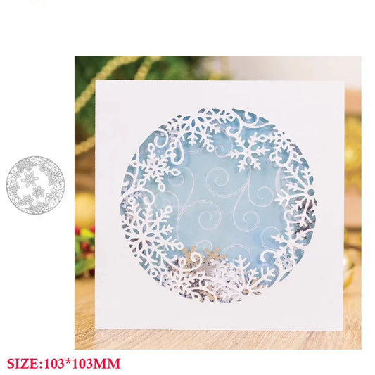 Christmas Craft Die - Christmas Snowflakes Frame