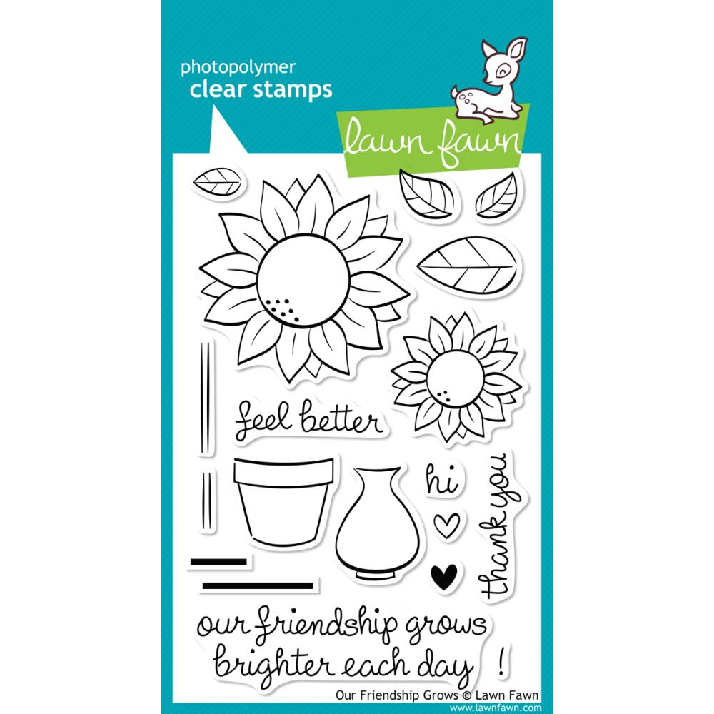 Lawn Fawn Clear Stamps - Our Friendship Grows – Zoola Craft