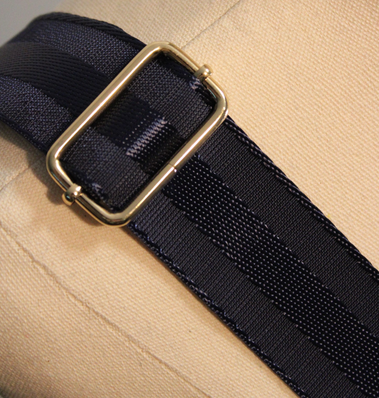 Bag Strap -  Navy Self-Stripe